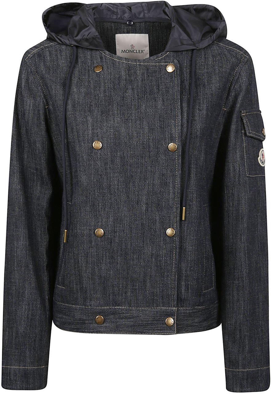 Moncler Diervilla Double Breasted Jacket Blue Blauw