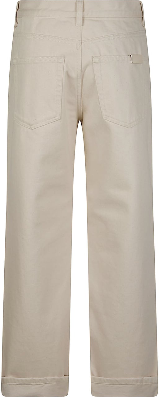 Moncler Cropped Jeans Brown Bruin