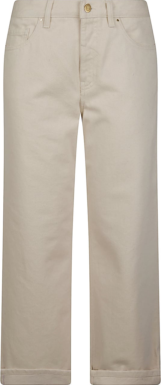 Moncler Cropped Jeans Brown Bruin