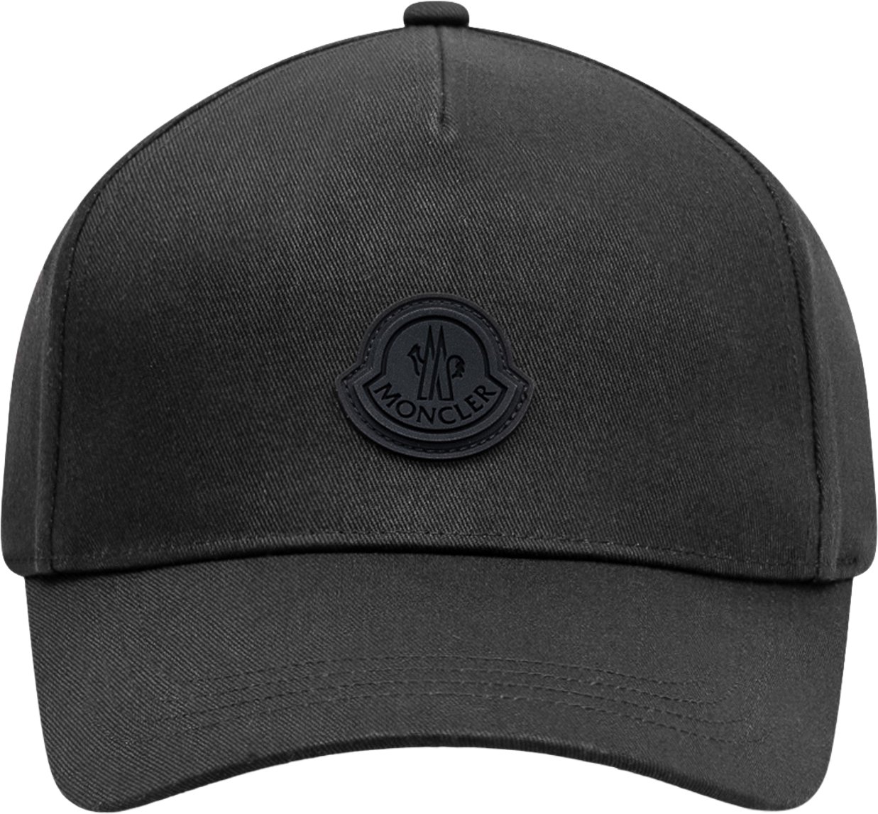 Moncler Cappello Baseball con Visiera Curva Zwart