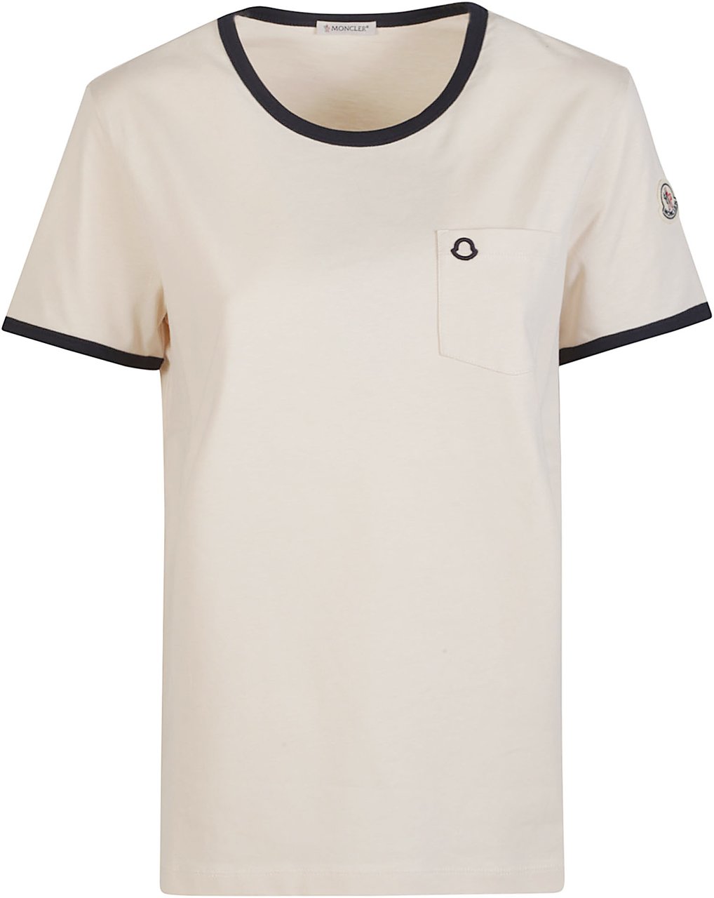 Moncler Logo T-shirt White Wit