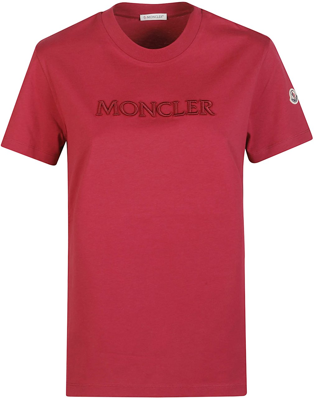 Moncler Logo T-shirt Red Rood