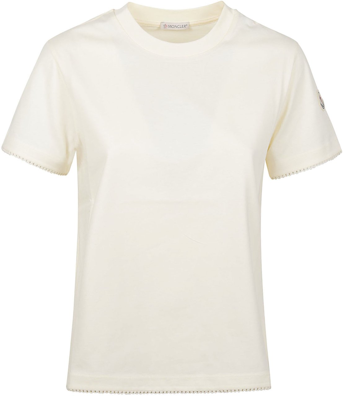 Moncler Logo T-shirt White Wit