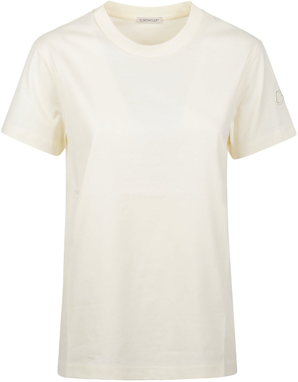 Moncler Embroidery Logo T-shirt White Wit