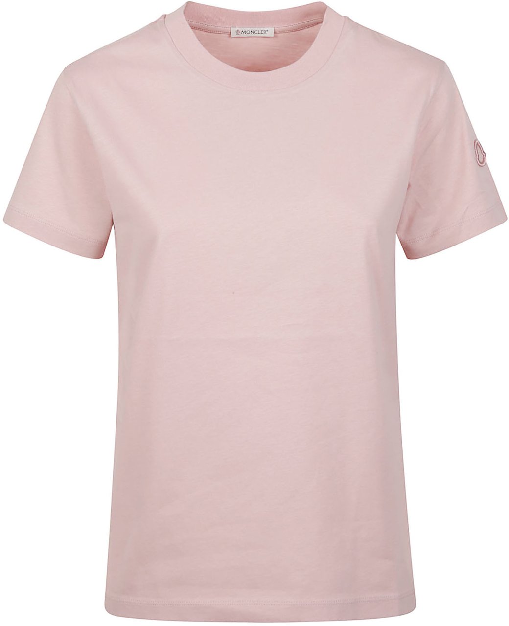 Moncler Embroidery Logo T-shirt Pink Roze
