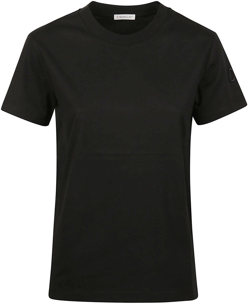 Moncler Embroidery Logo T-shirt Black Zwart