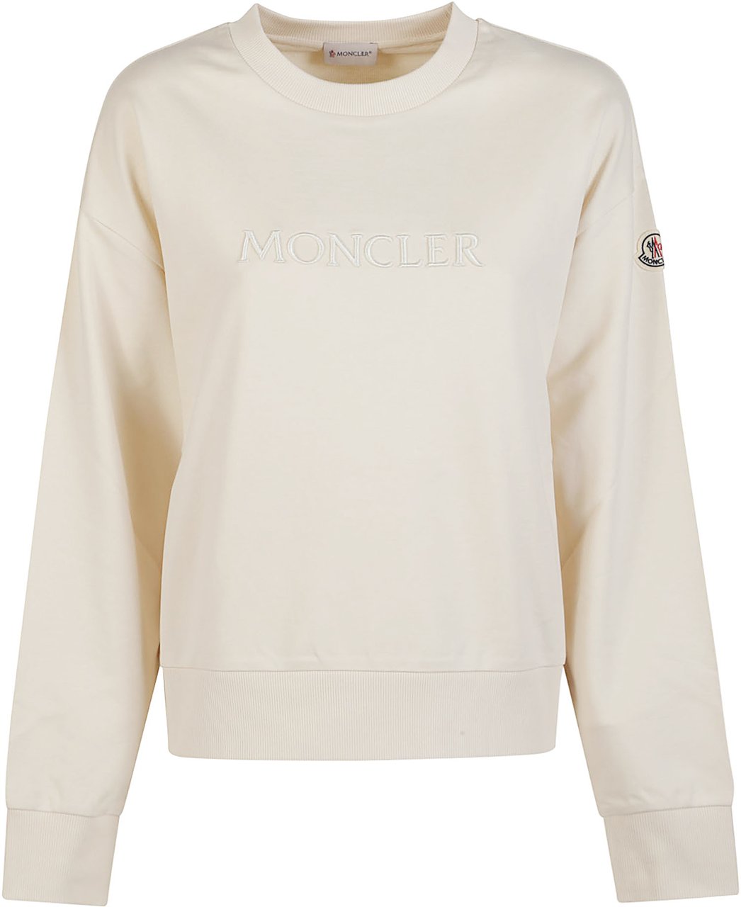Moncler Logo Sweatshirt White Wit