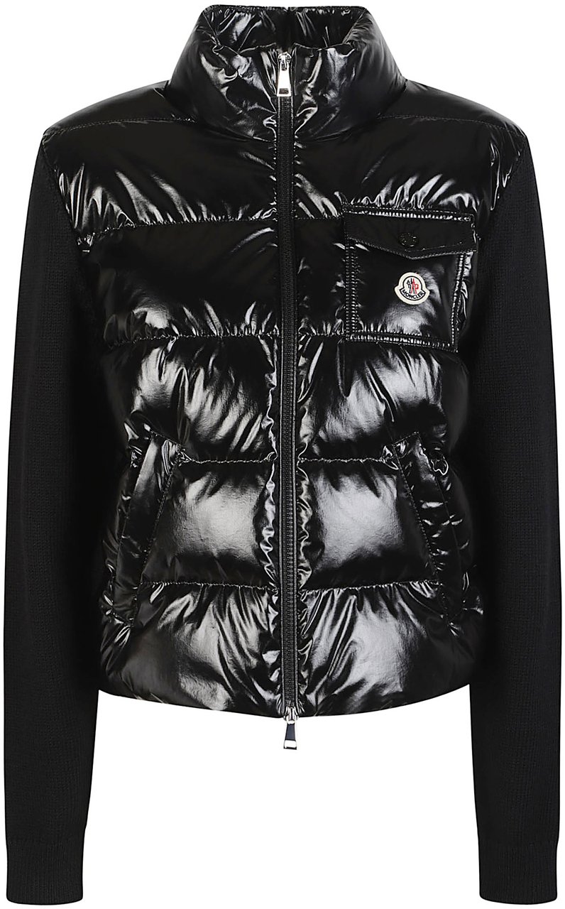 Moncler Tricot Cardigan Black Zwart