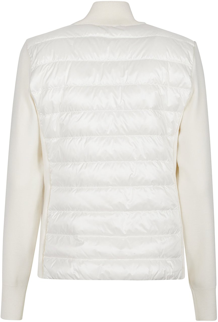 Moncler Tricot Cardigan White Wit