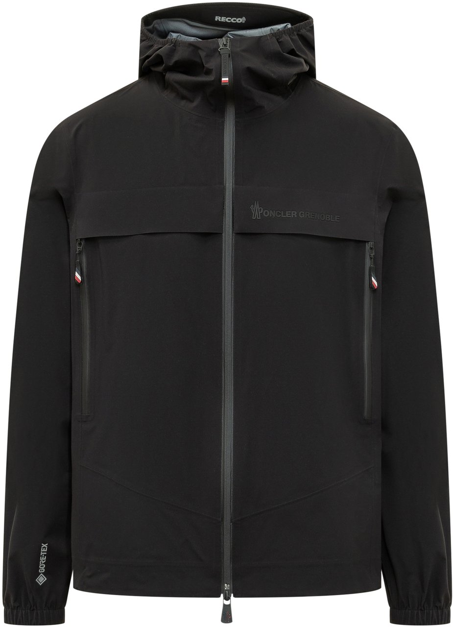 Moncler Giacca Shipton con Cappuccio e Zip Zwart