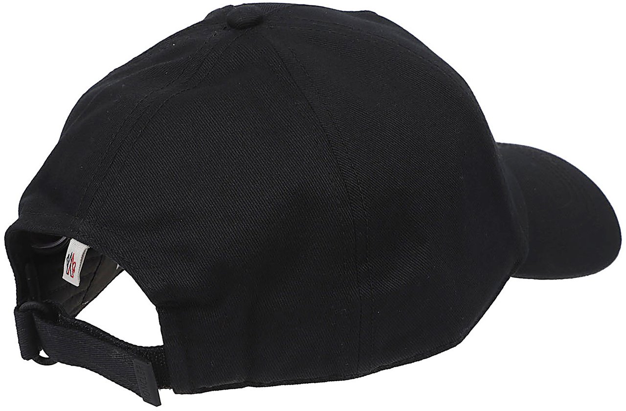 Moncler Logo Baseball Cap Black Zwart