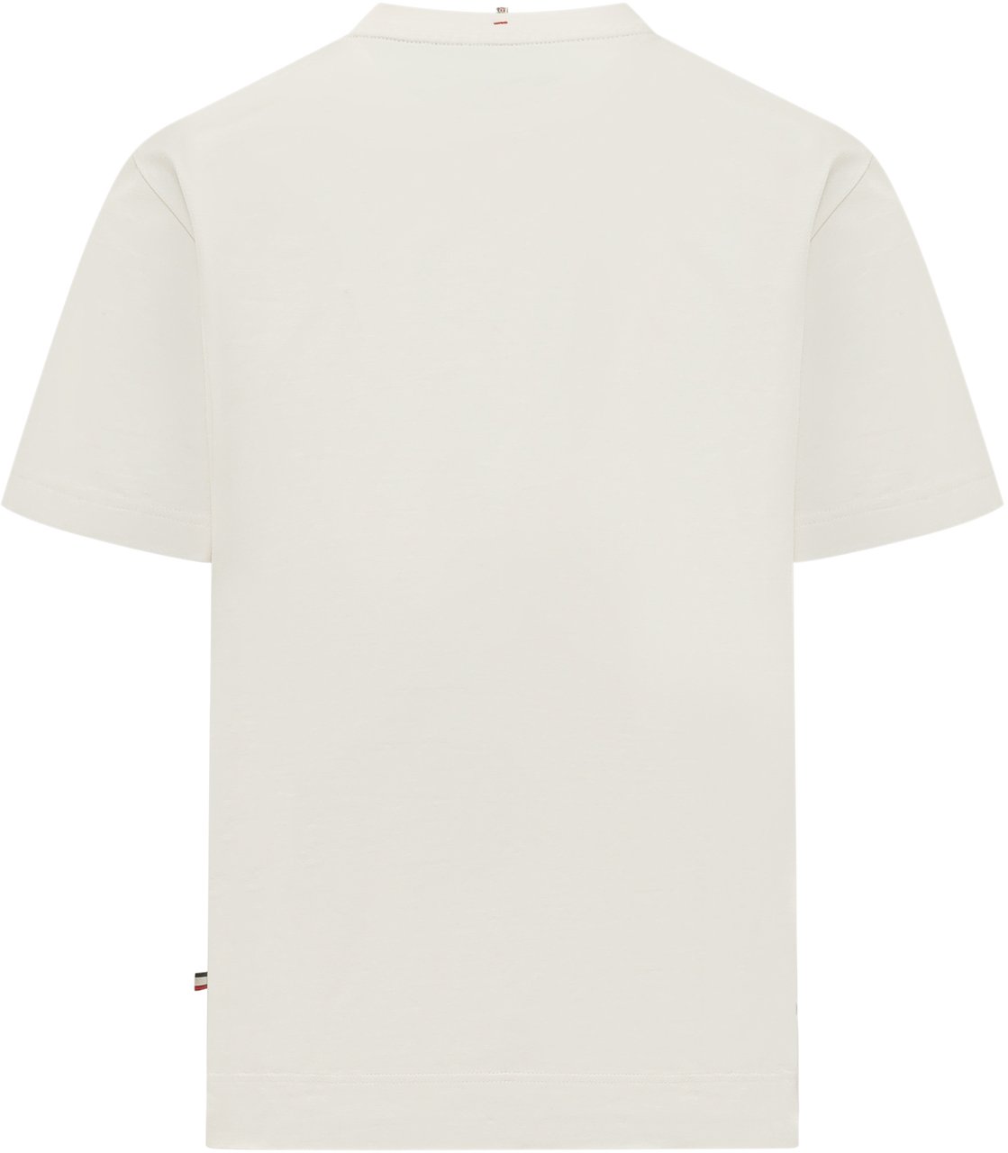 Moncler T-shirt a Maniche Corte con Stampa Frontale Wit