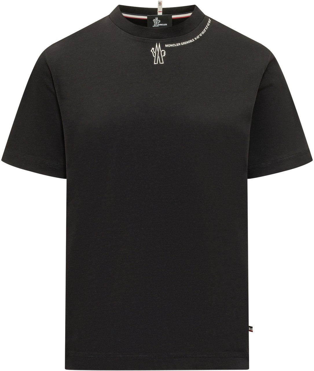 Moncler T-Shirts And Polos Black Zwart