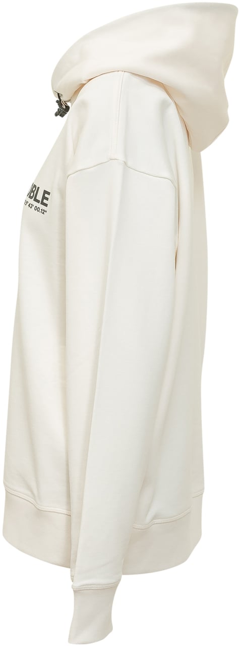 Moncler Felpa con Cappuccio e Stampa Frontale Wit