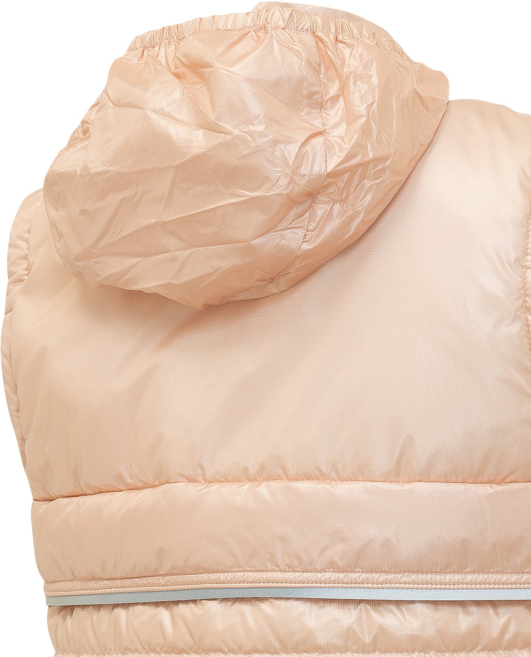 Moncler Gilet Guimane con Collo Alto e Trapuntatura Orizzontale Roze