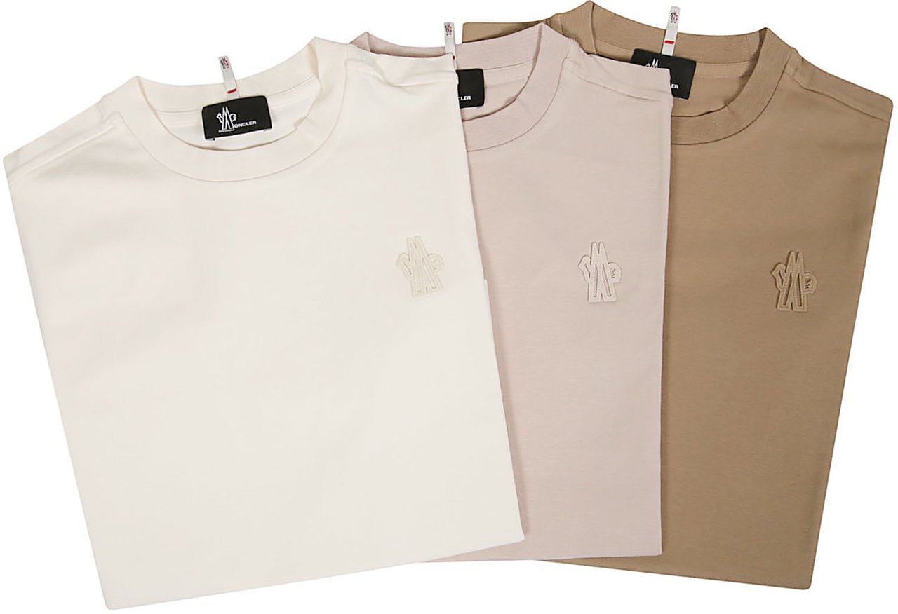 Moncler 3 Pack Logo Patch T-shirt Multicolour Divers