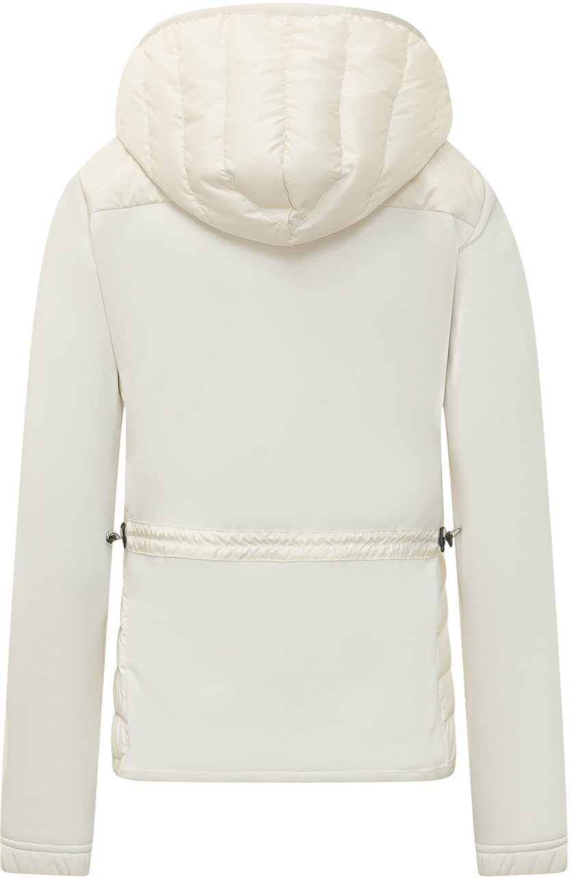Moncler Cardigan Ibrido con Cappuccio e Zip Wit