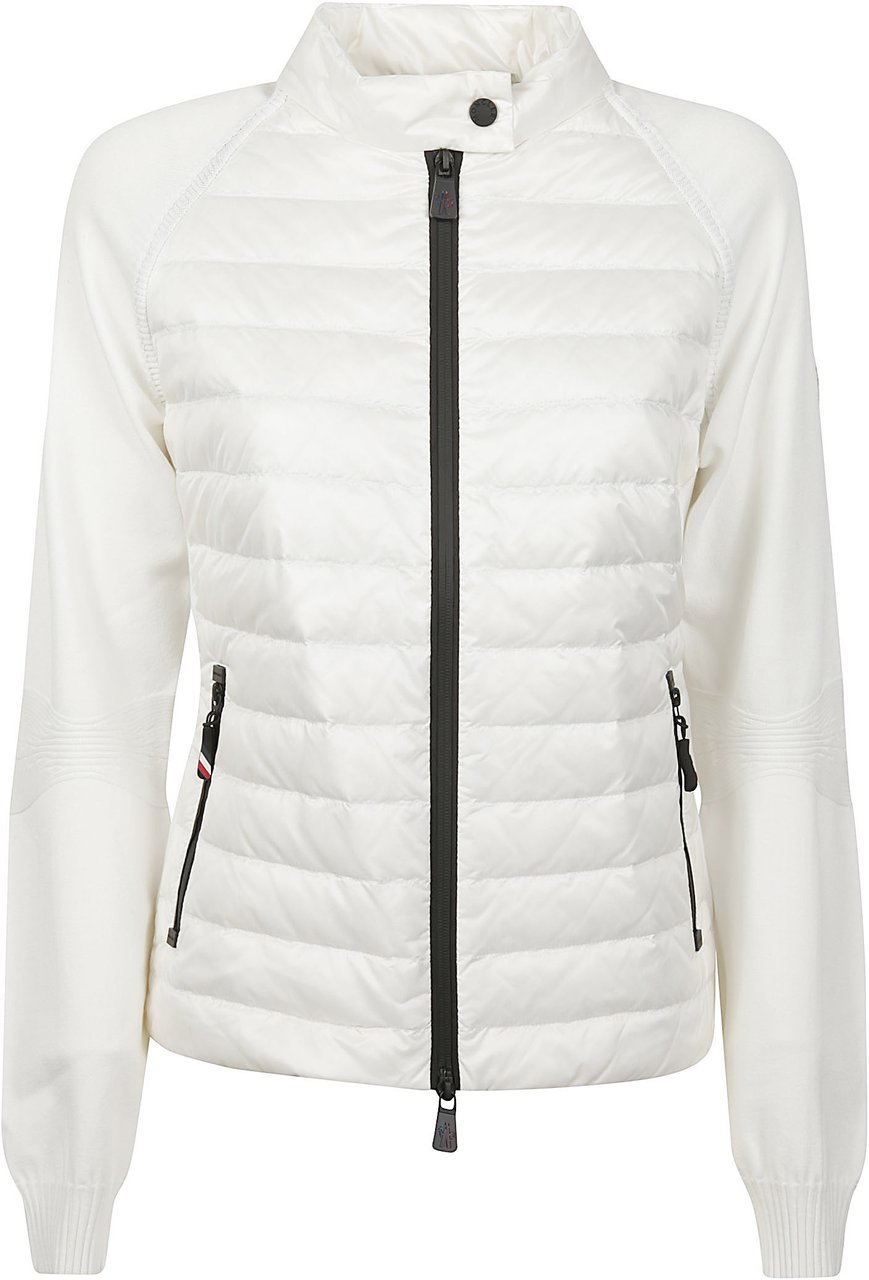 Moncler Tricot Cardigan White Wit