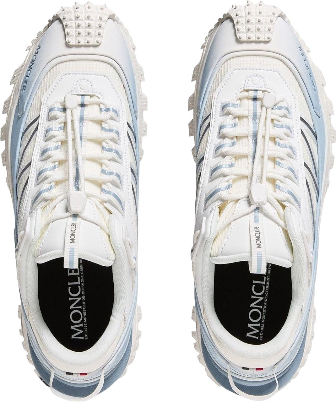 Moncler Heren Trailgrip Sneaker Wit/Blauw Blauw