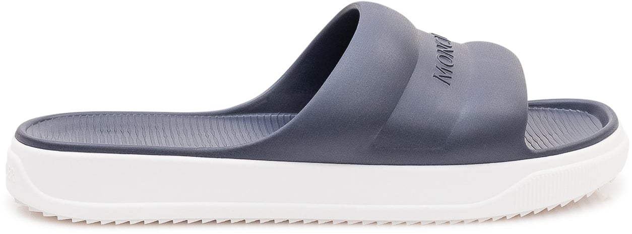 Moncler Sandali Slide con Fascia Blauw