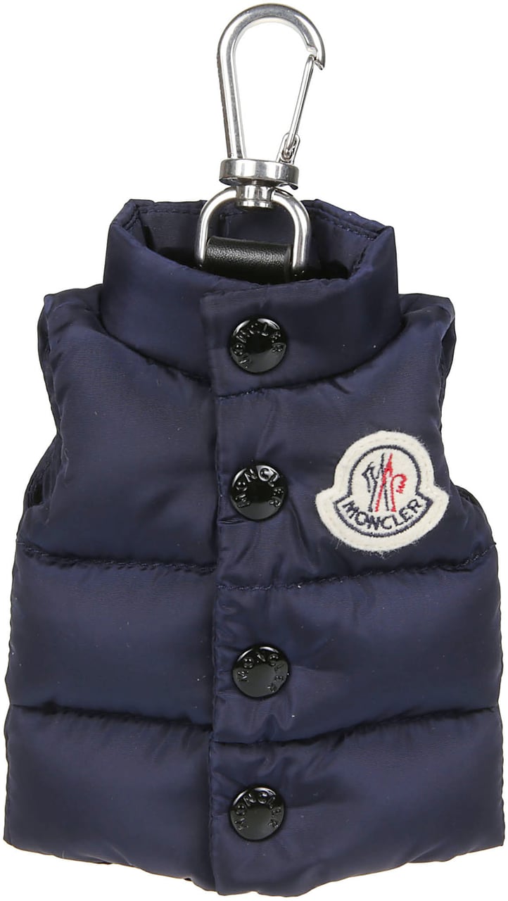 Moncler Vest Keyring Blue Blauw