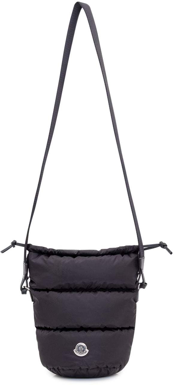 Moncler Borsa Secchiello Imbottita con Coulisse Donkergrijs