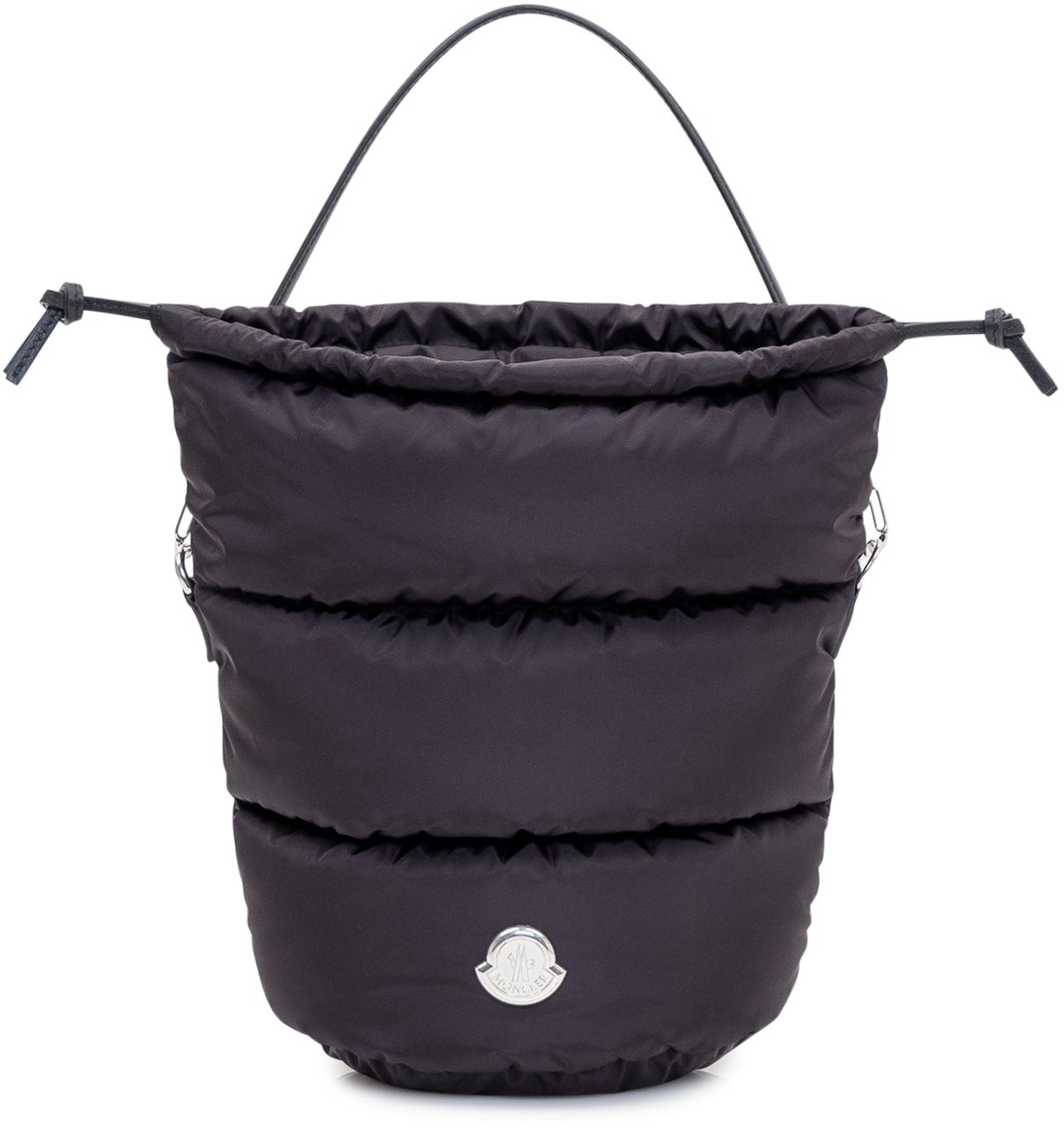 Moncler Borsa Secchiello Imbottita con Coulisse Donkergrijs