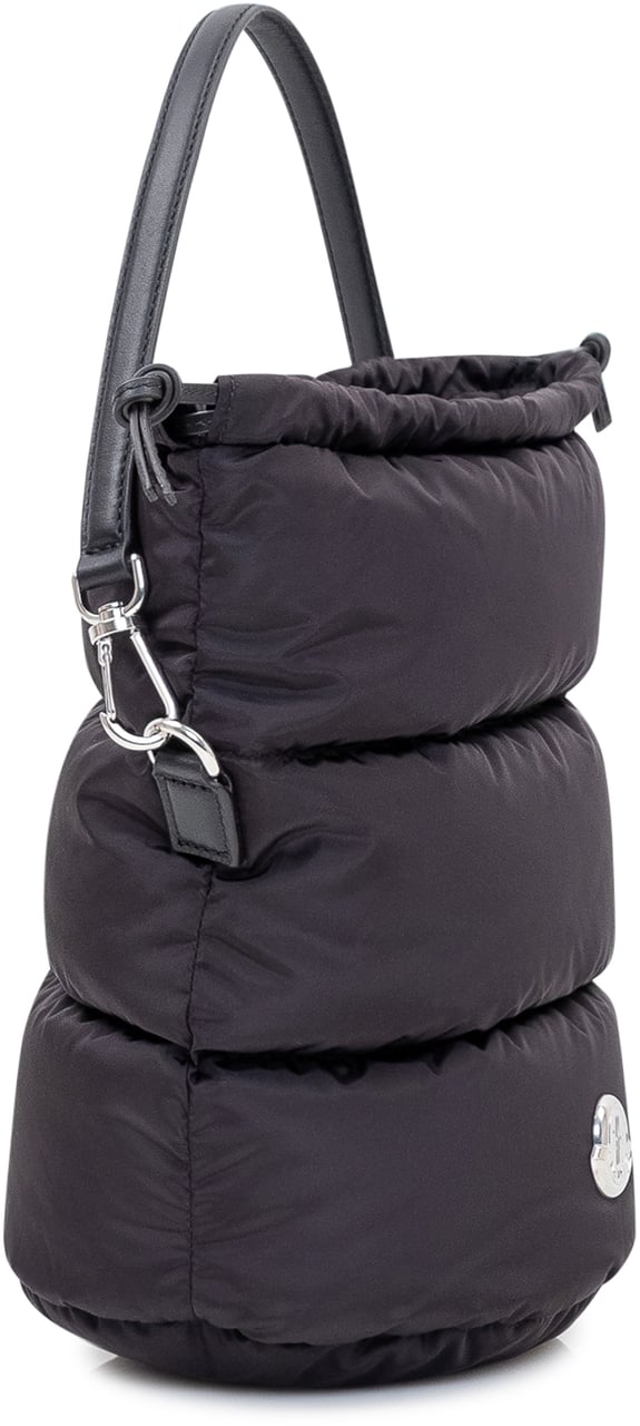 Moncler Borsa Secchiello Imbottita con Coulisse Donkergrijs