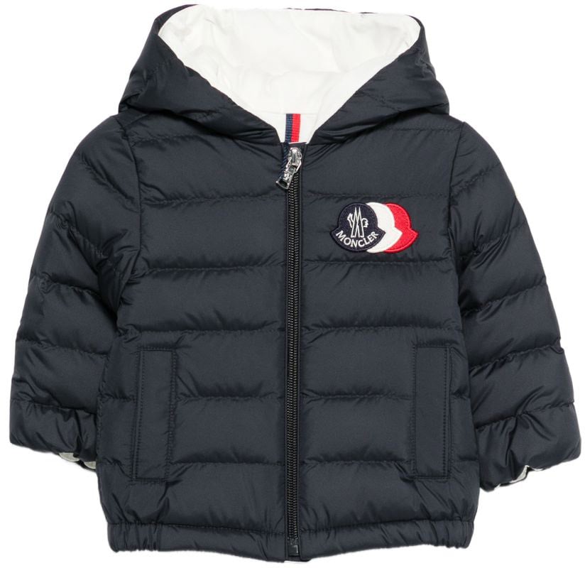 Moncler Coats Blue Blauw