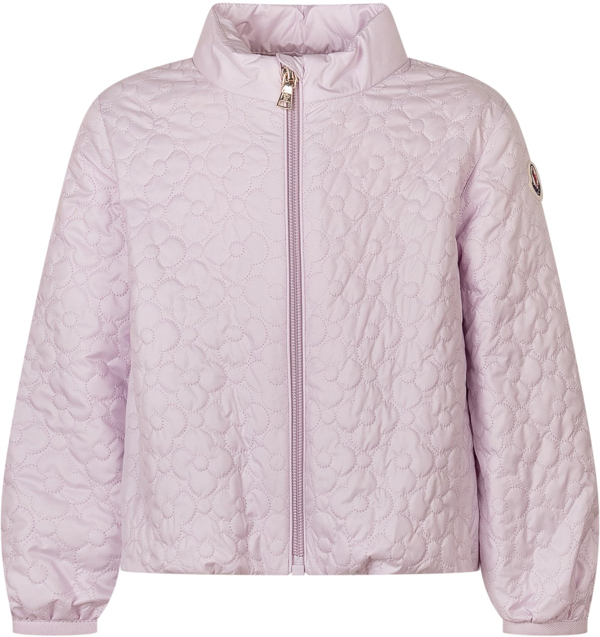 Moncler Giacca Nadide Trapuntata con Zip e Collo Alto Roze