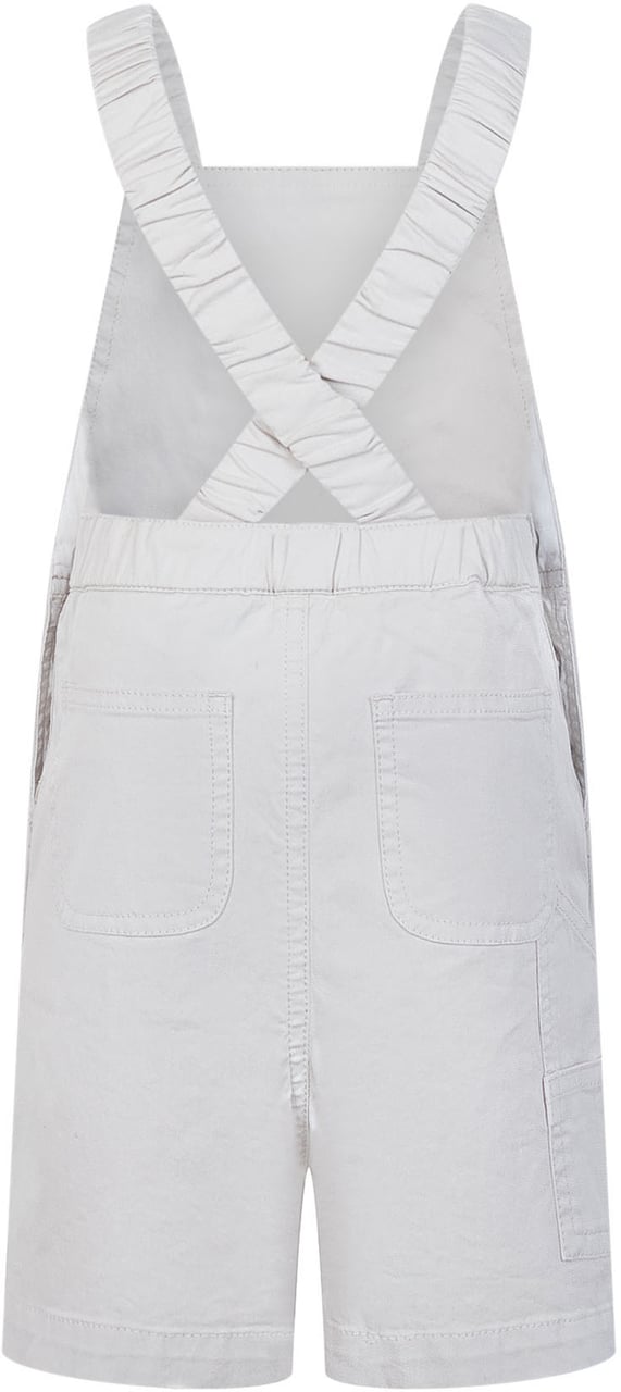 Moncler Completo Bambina con Top e Shorts in Cotone Wit