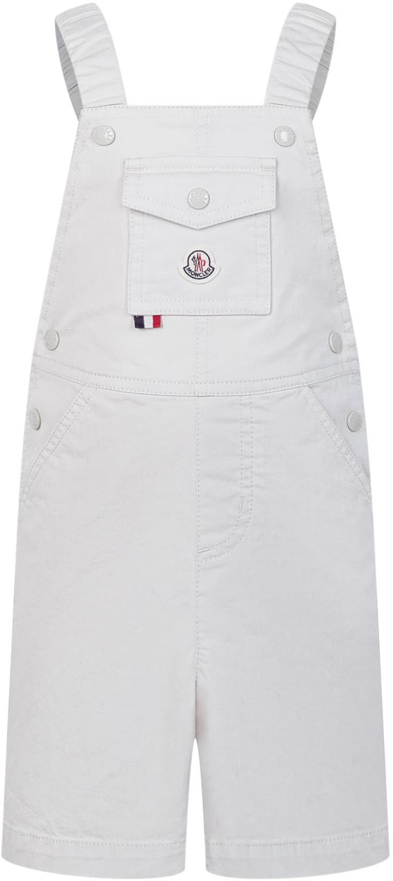 Moncler Completo Bambina con Top e Shorts in Cotone Wit