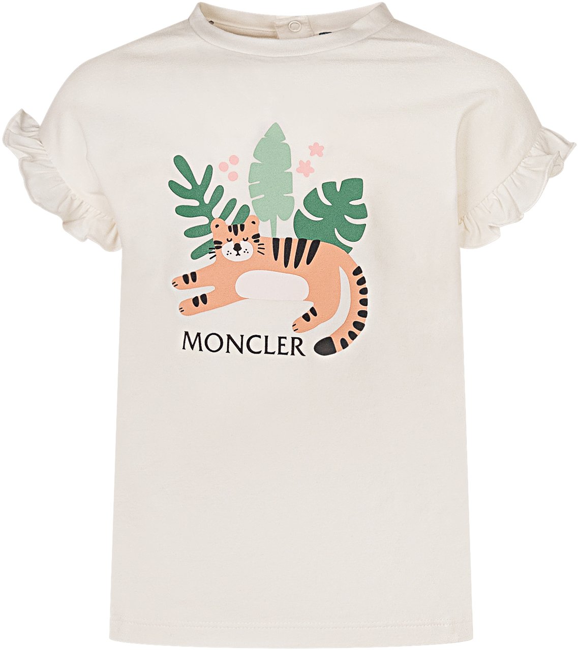 Moncler T-Shirt a Maniche Corte con Stampa Grafica Wit