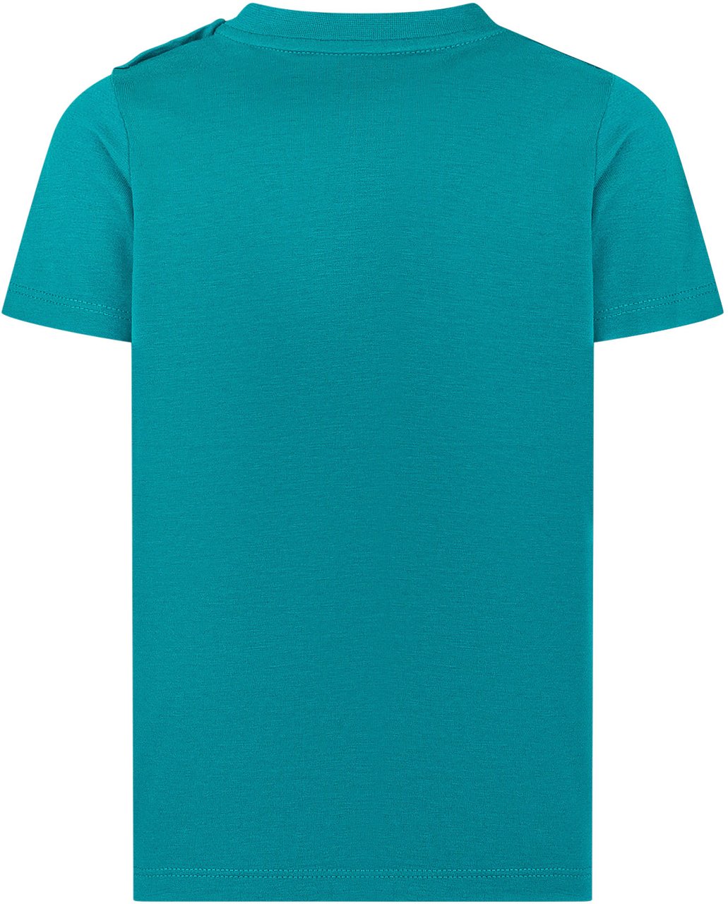 Moncler T-Shirt a Maniche Corte con Stampa Frontale Navy