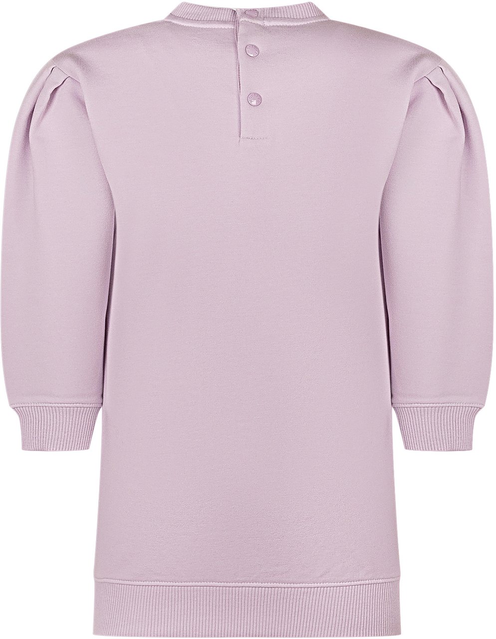 Moncler Abito Felpa Girocollo con Maniche a Sbuffo Roze