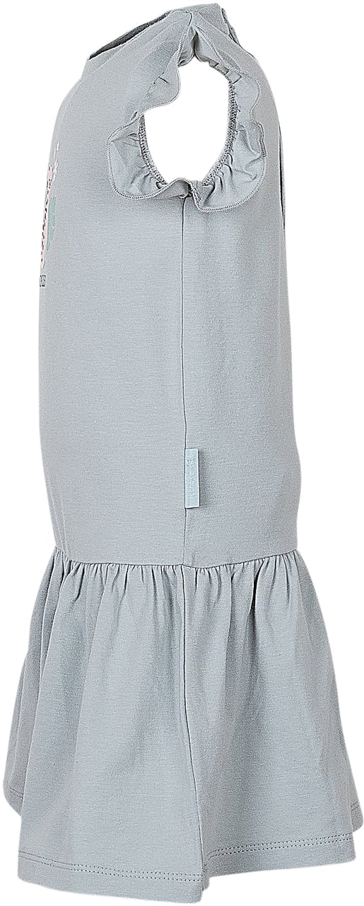 Moncler Abito in Cotone con Balza Lichtblauw