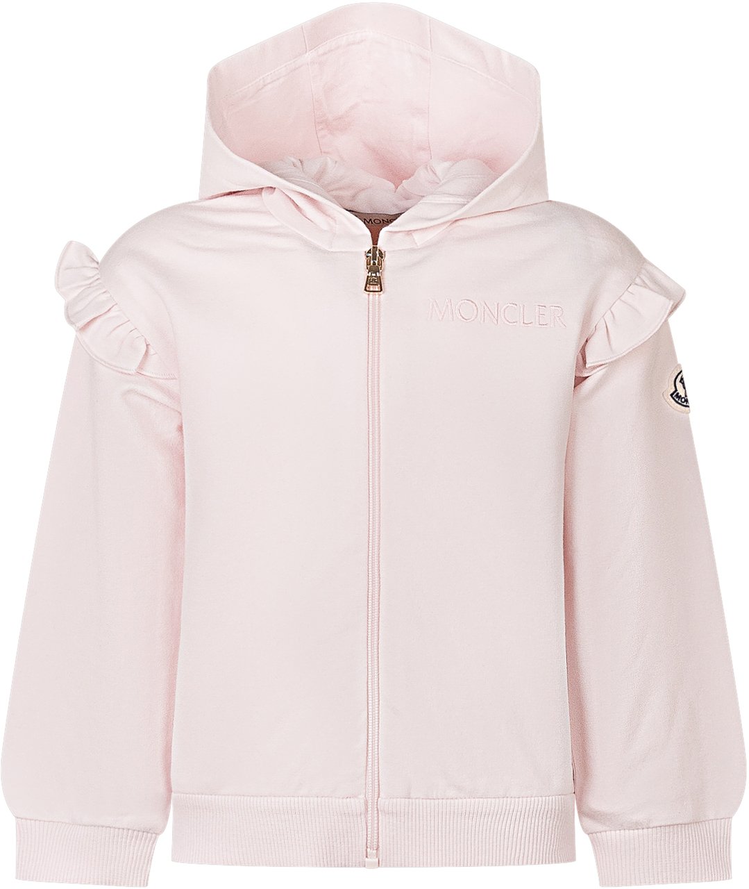 Moncler Completo in Felpa con Cappuccio Roze