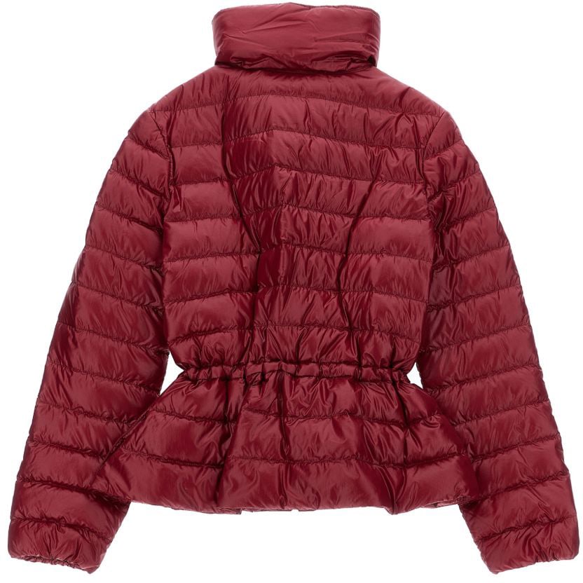 Moncler Coats Red Maroon