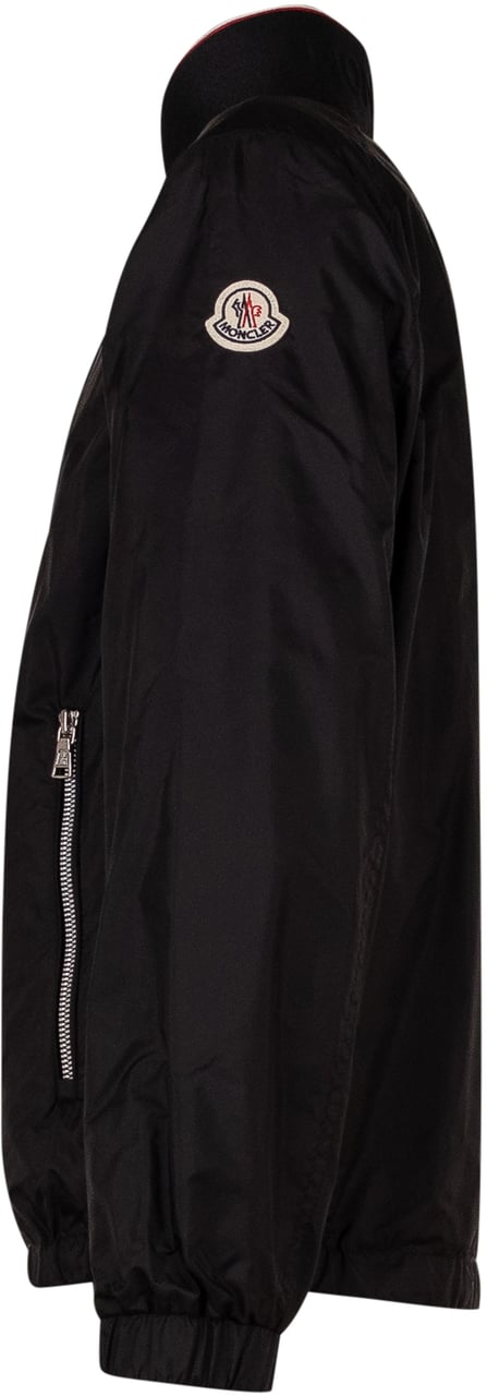 Moncler Giacca Hilmi con Collo Alto e Zip Zwart