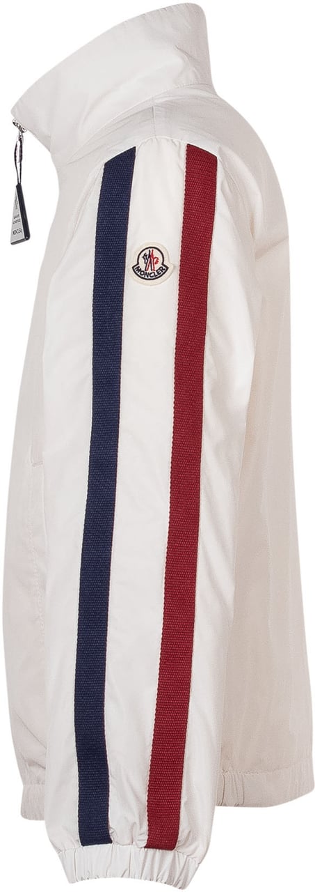 Moncler Giacca con Bande sulle Maniche Wit