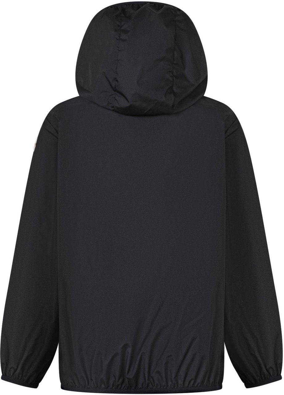 Moncler Giacca con Cappuccio e Tasche Frontali Zwart