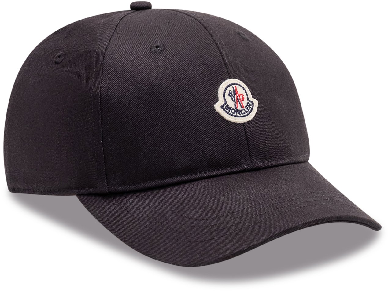 Moncler Cappello da Baseball con Logo Zwart
