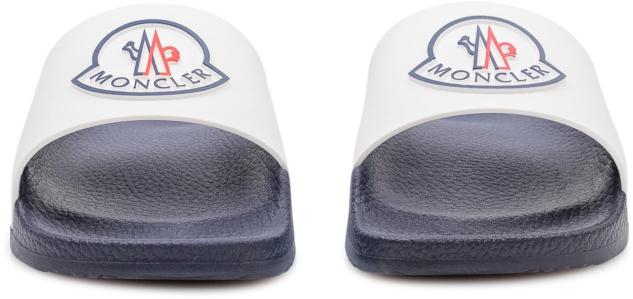 Moncler Sandali Slide con Fascia e Logo Divers