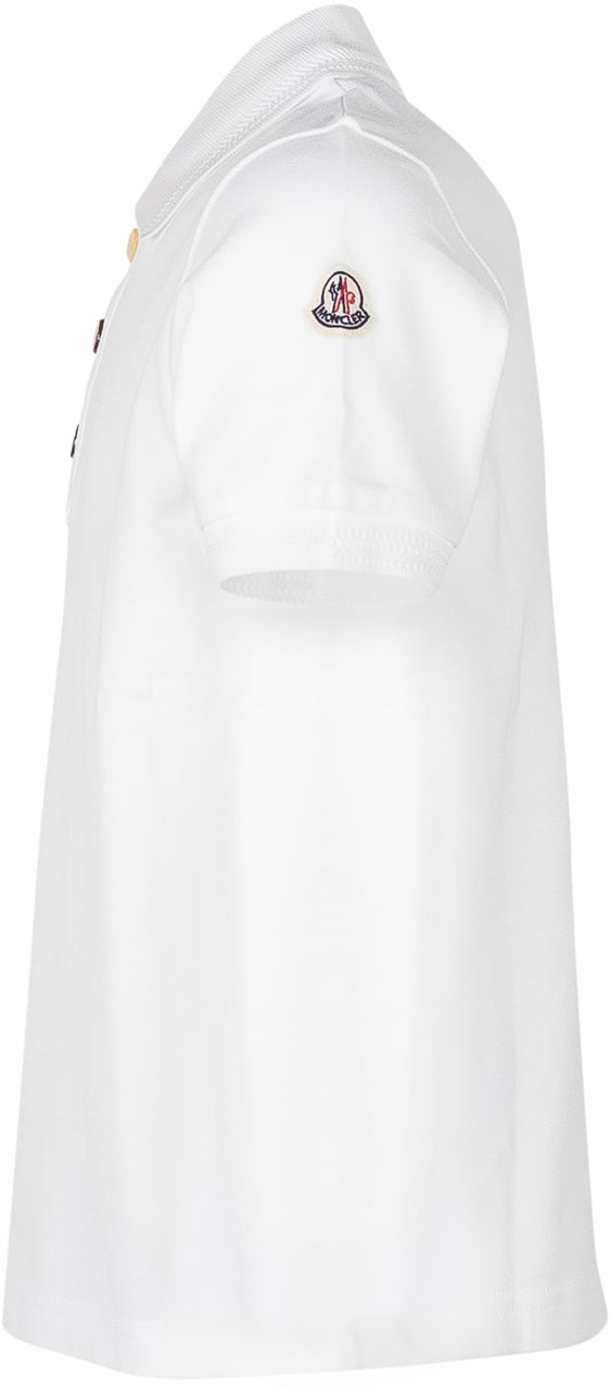 Moncler Polo a Maniche Corte con Bottoni Logati Wit