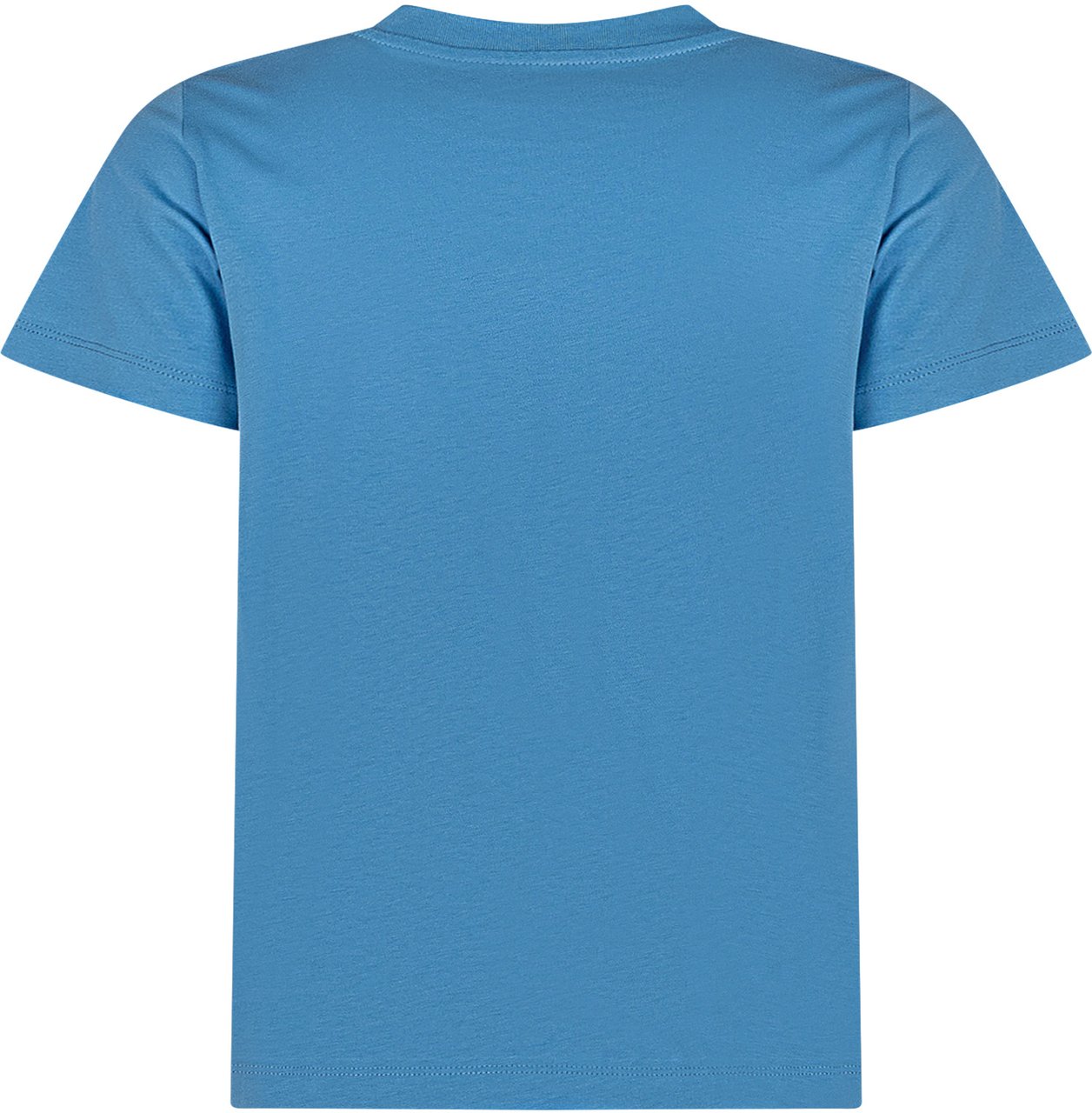 Moncler T-shirt a Maniche Corte con Logo Blauw