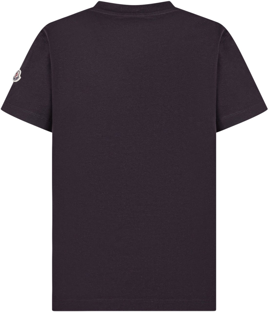 Moncler T-shirt a Maniche Corte con Maxi Logo Zwart