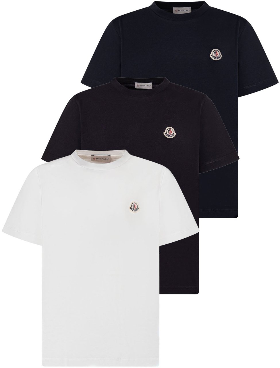 Moncler Set di T-shirt con Girocollo Divers