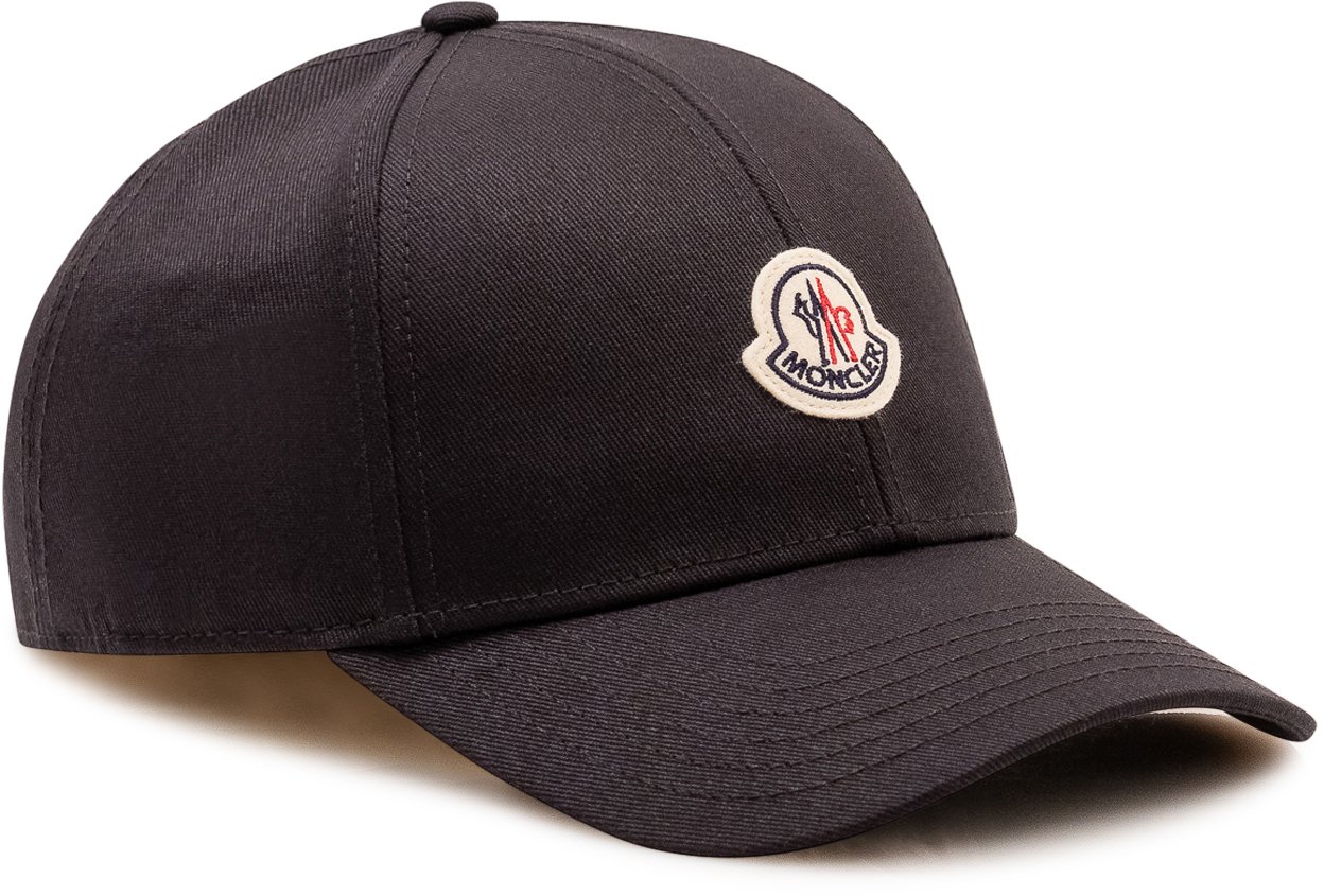 Moncler Cappello Baseball con Logo Zwart