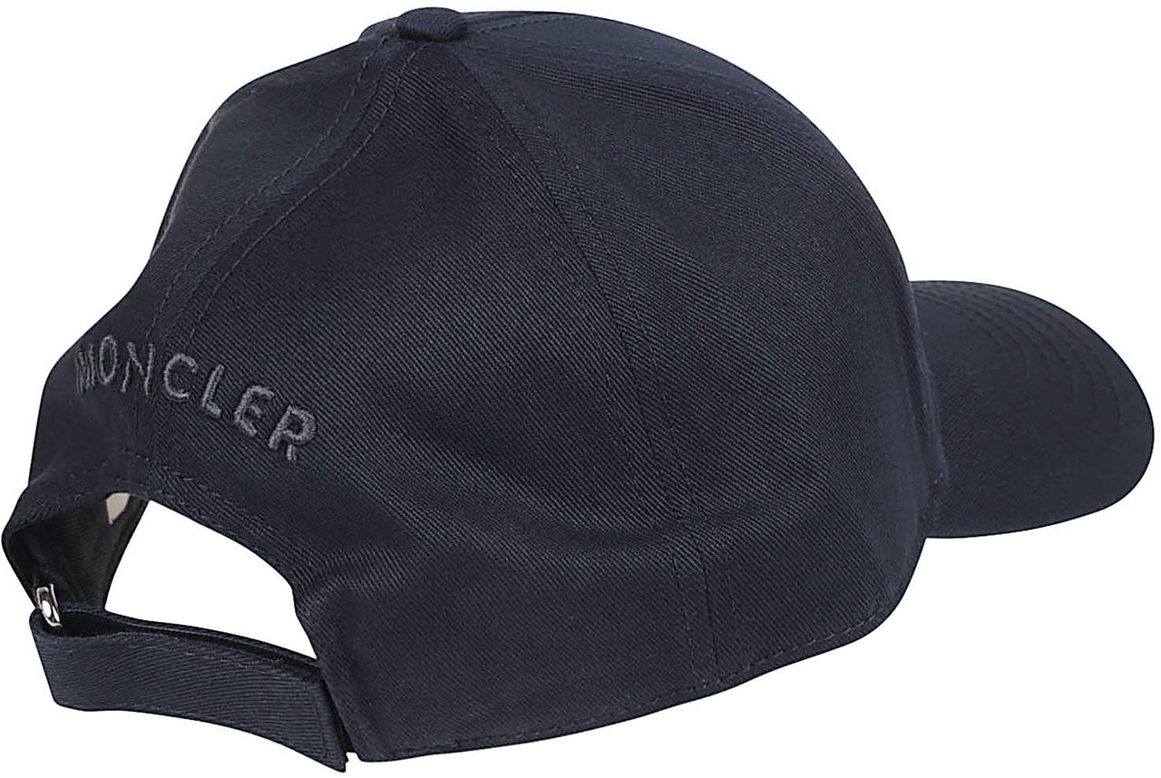 Moncler Logo Baseball Cap Blue Blauw