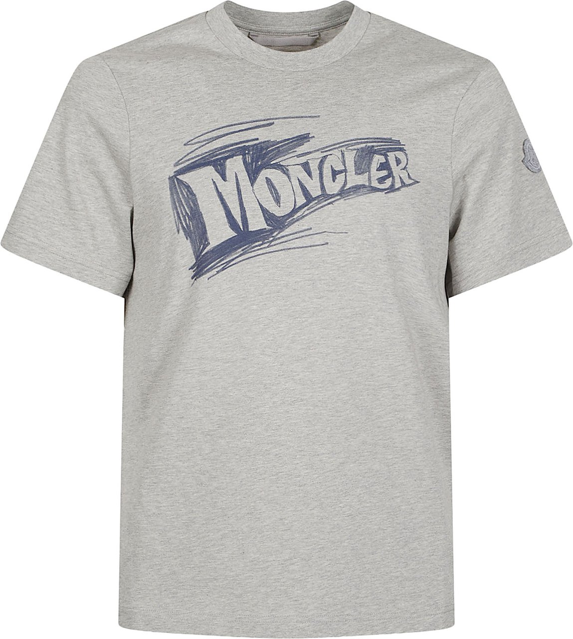 Moncler Logo T-shirt Grey Grijs